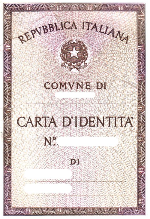 Scadenza delle carte d'identità rilasciate su modello cartaceo